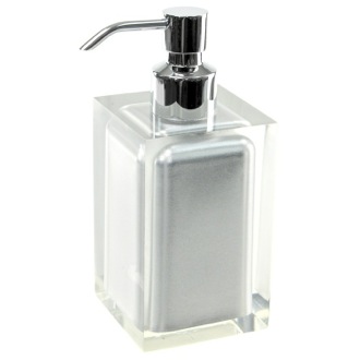 Soap Dispenser Soap Dispenser, Square, Silver, Countertop Gedy RA81-73